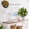 15.7" Artificial Lemon Tree in Blue and White Pot, Small Faux Potted Citrus Plant with Realistic Lemons for Indoor Home Décor—Perfect for Office, Living Room Table, Desk, or Shelf Decoration